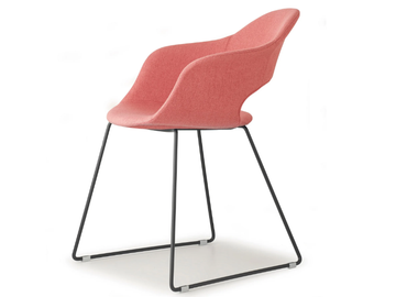LADY B POP - Sled base fabric chair with armrests by SCAB DESIGN - view 2